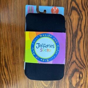 Jefferies Socks Girls Nylon Microfiber Smooth Classic Tights Black Size 6-8